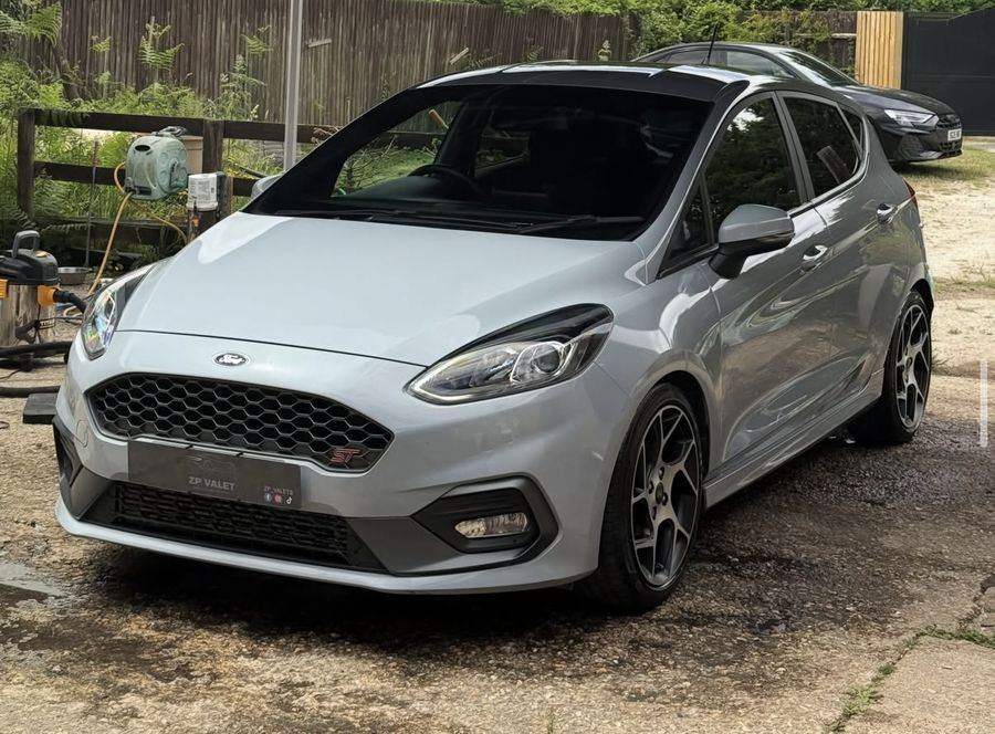 Silver Ford Fiesta ST photographed after a full valet by ZP Valets